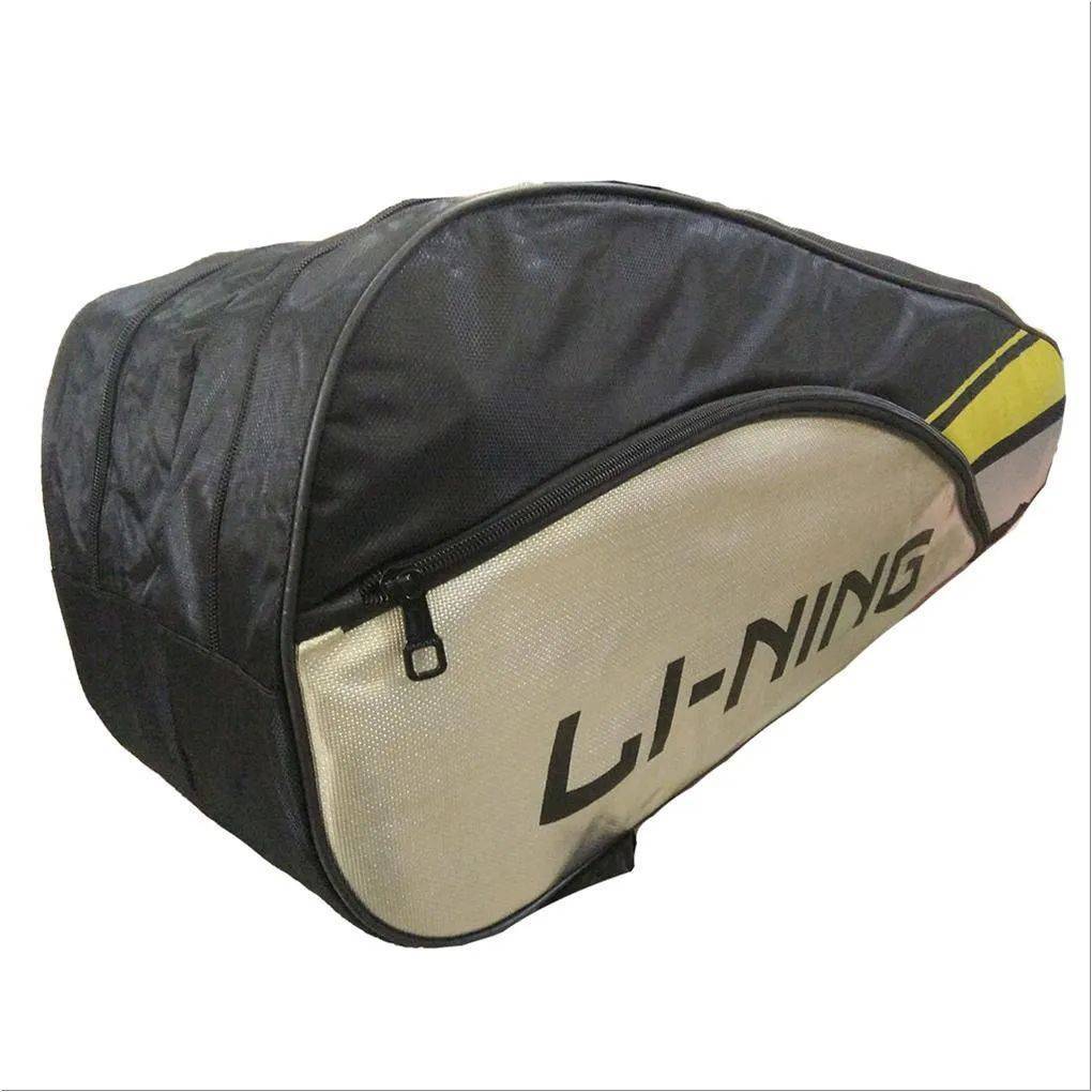 LiNing ABDK122 Badminton Kit bag Golden and Black