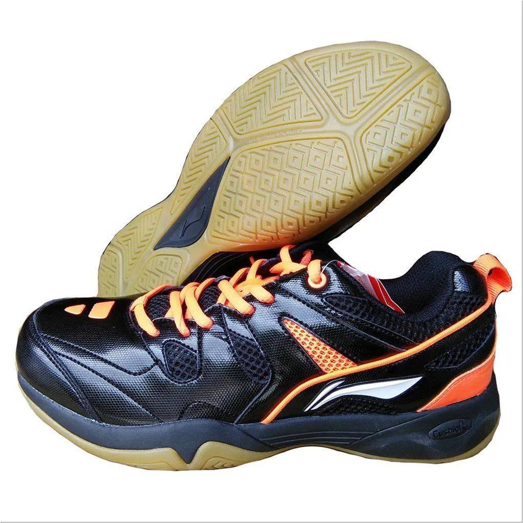 LiNing Alpha Badminton Shoes Black and Orange