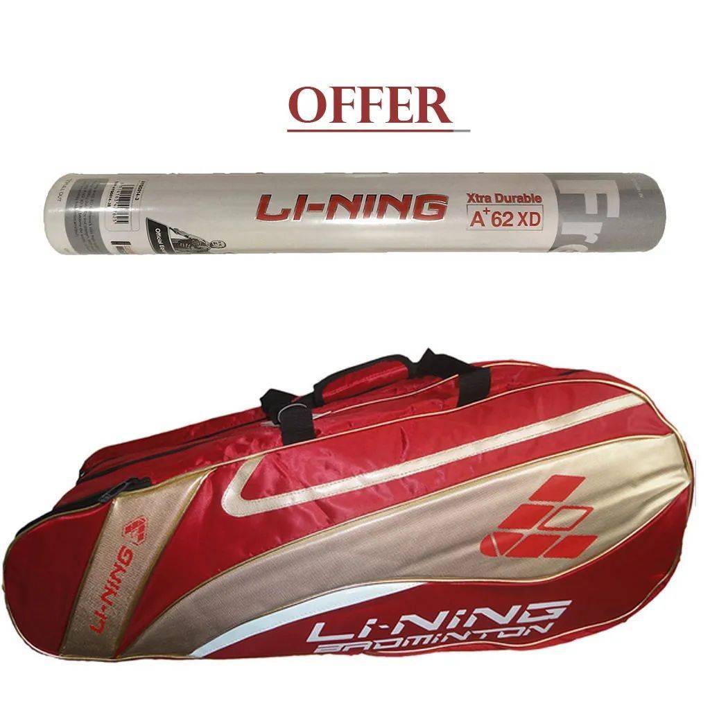 Offer Li Ning A Plus 62 XD Shuttle and Li Ning ABJF 076 Kitbag