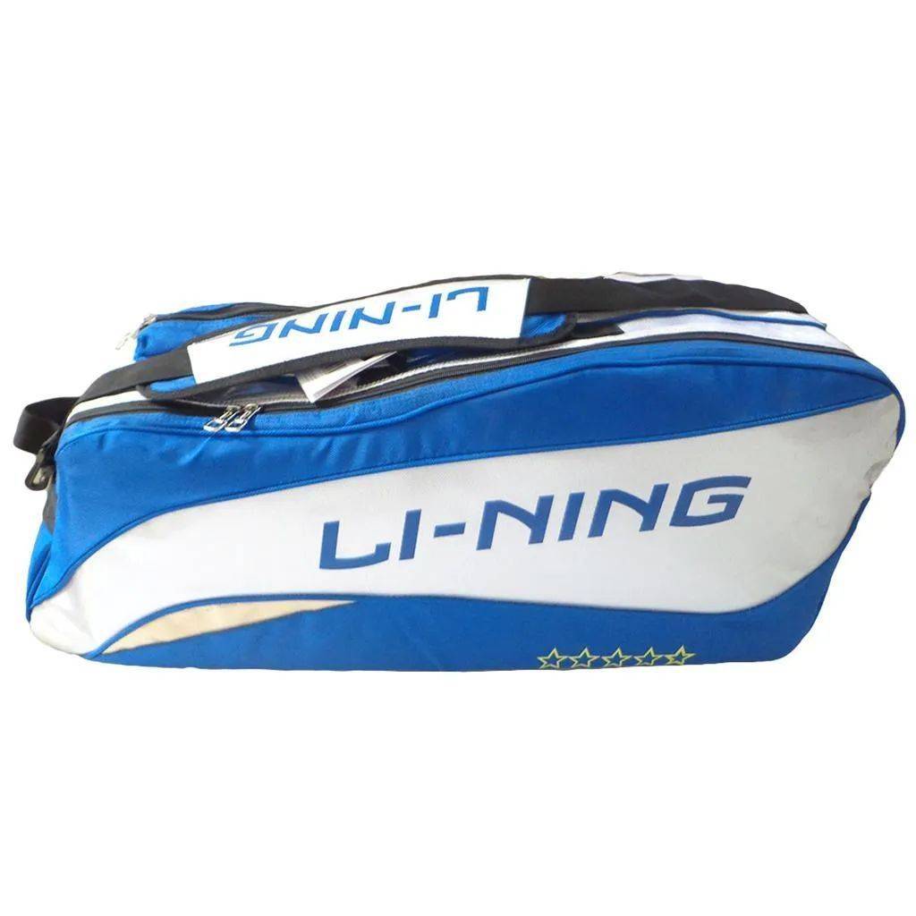 Li Ning ABDJ182 3 Badminton kit Bag Blue and White