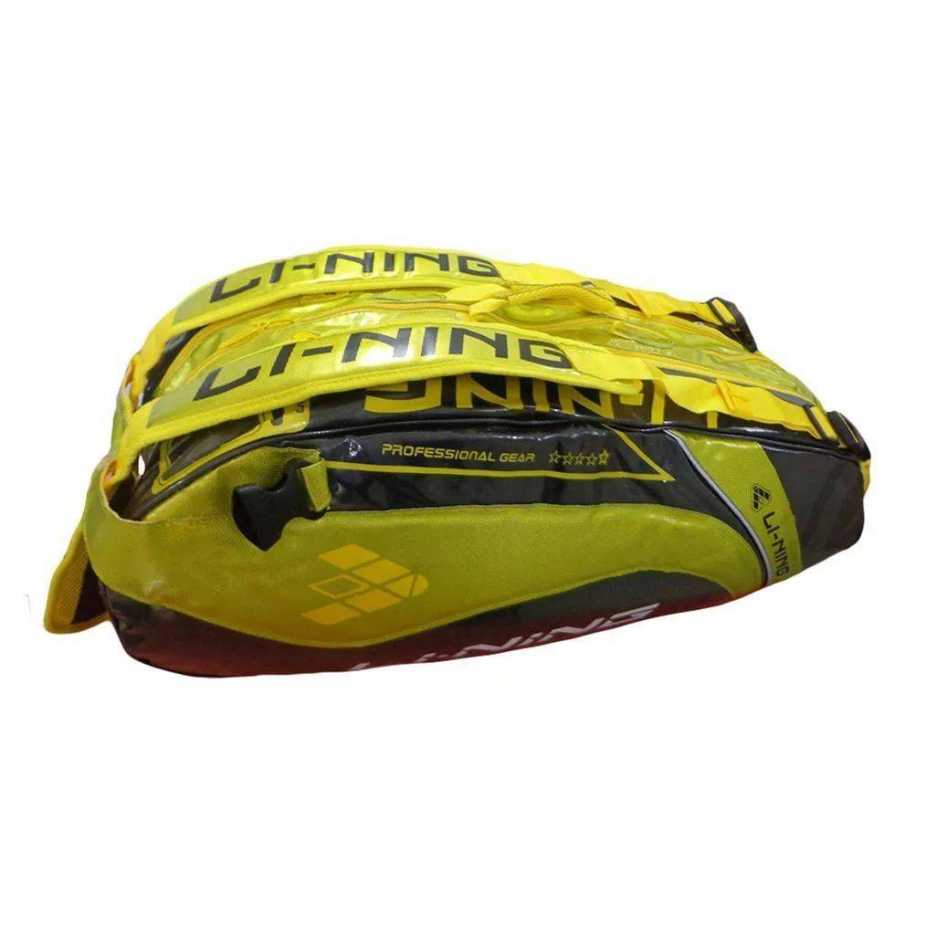 LiNing ABDG352 Badminton Kit bag Black and Yellow
