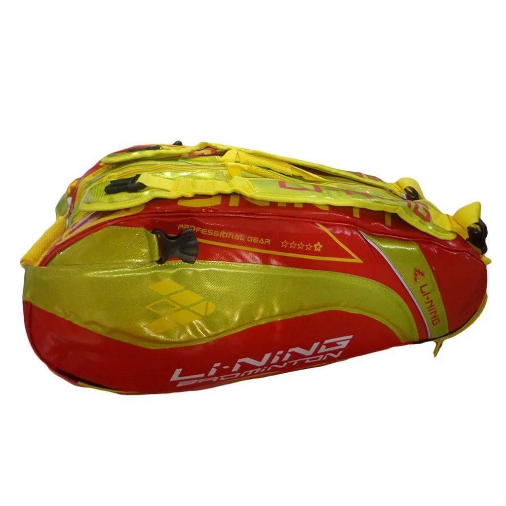 LiNing ABDG352 Badminton Kit bag Red and Yellow