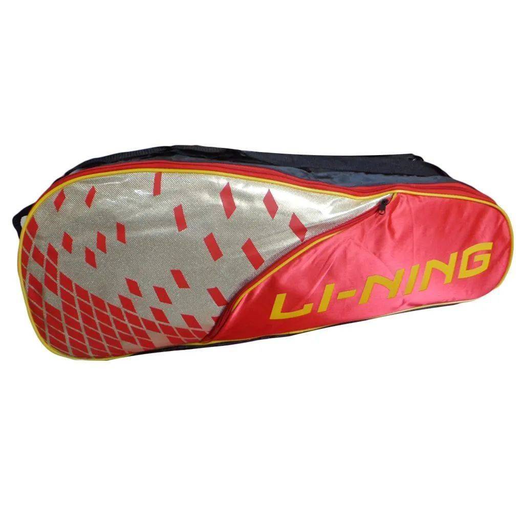 LiNing ABDJ222 Badminton Kit bag Red and Yellow