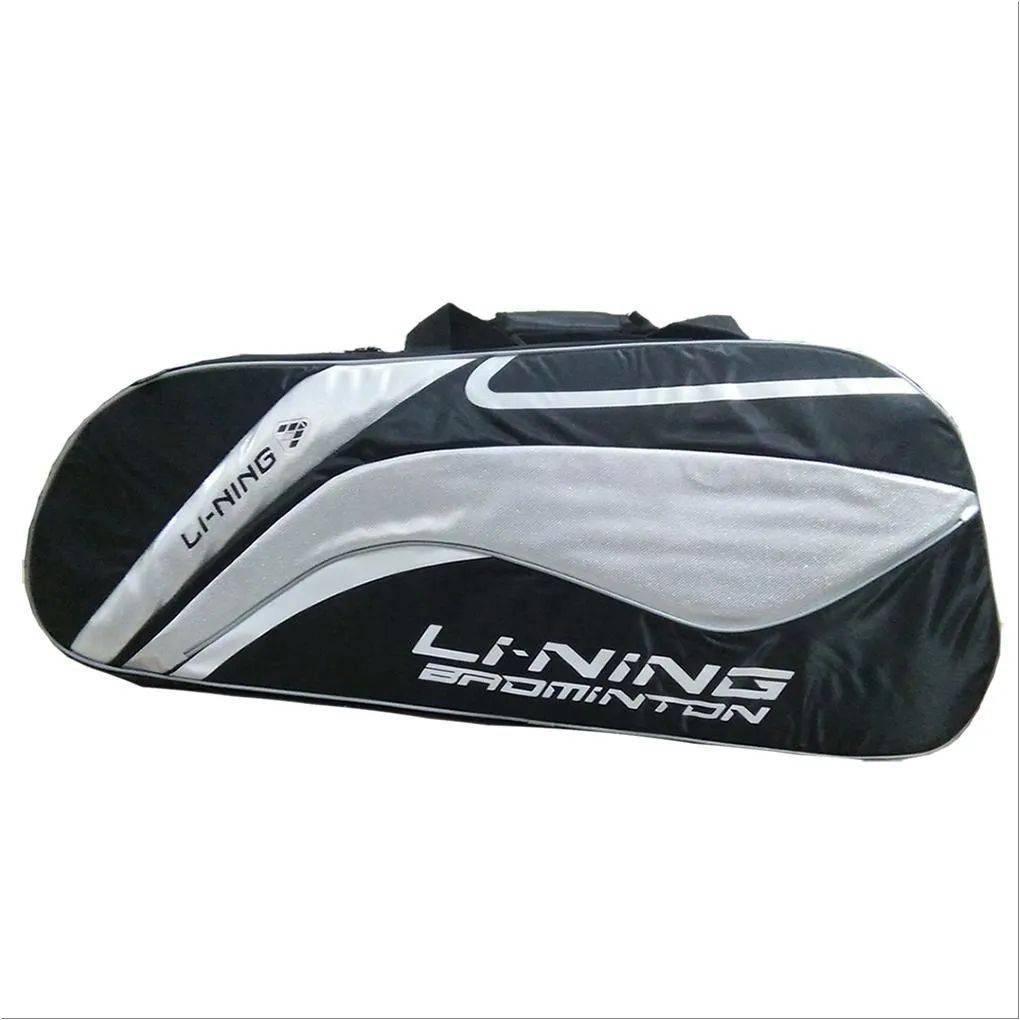Li Ning ABSL392 7 Badminton kit Bag Black and Silver