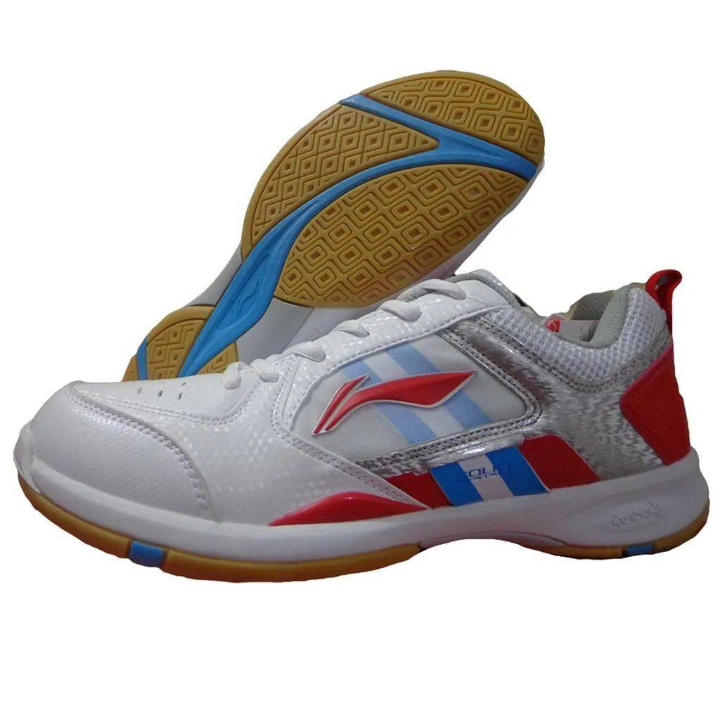 Li Ning Star Icon AYTK071 1 Badminton Shoes White and Red