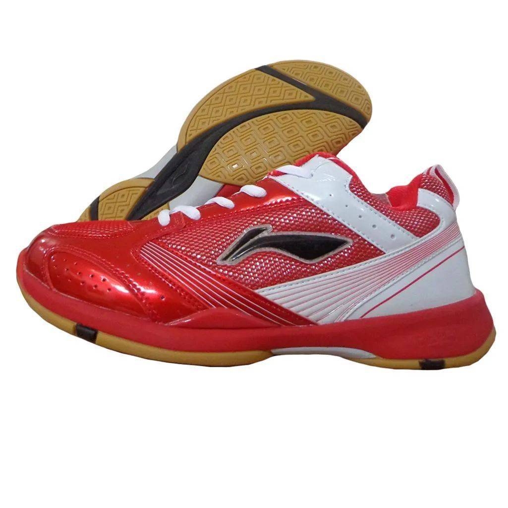 Li Ning Star Trek Badminton Shoes Red and White