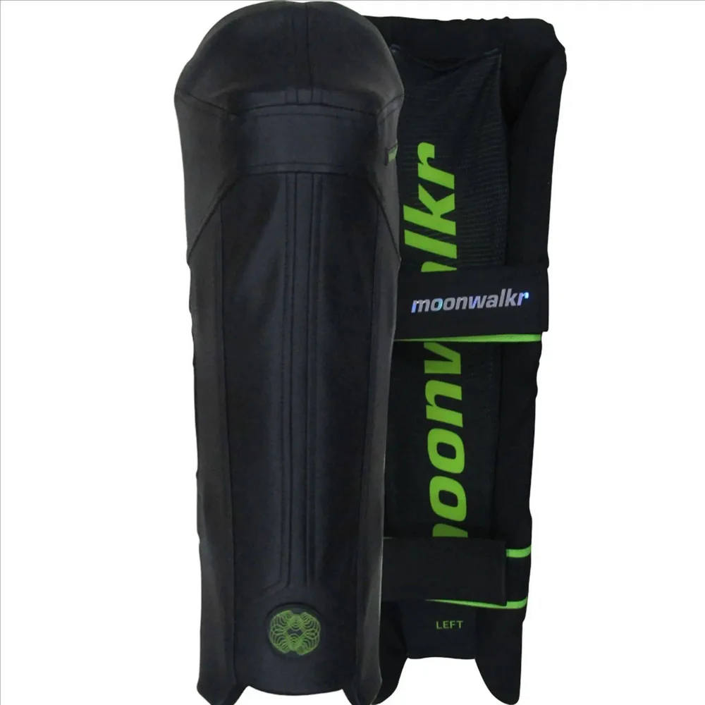 Moonwalkr 2.0 Cricket Batting Pads Black (Medium Size Right Hand Size)