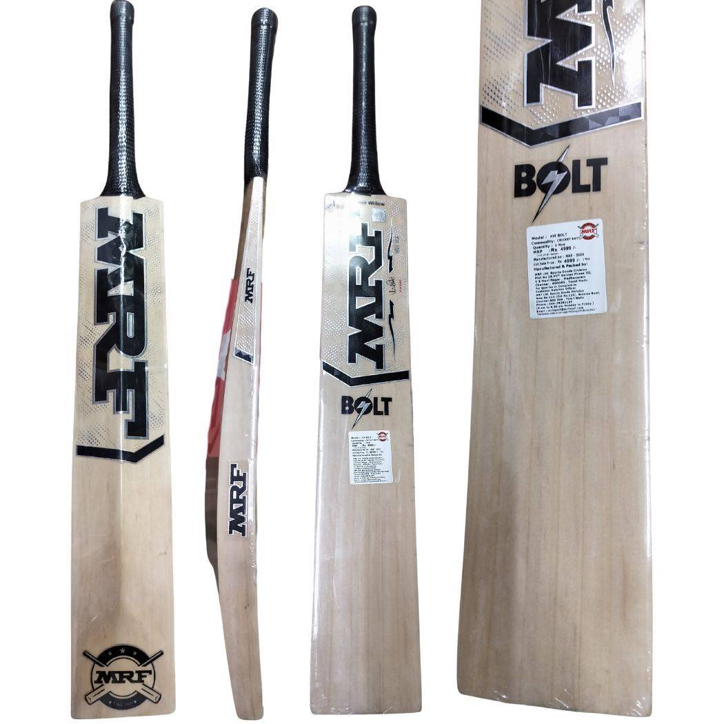 MRF BOLT Kashmir Willow Cricket Bat (Standard Size Short Handle)