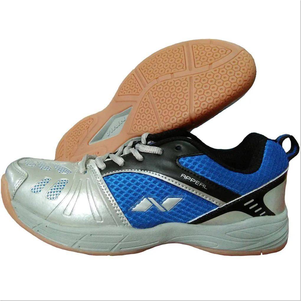 Nivia Appeal Court Badminton Shoe Silver and Blue