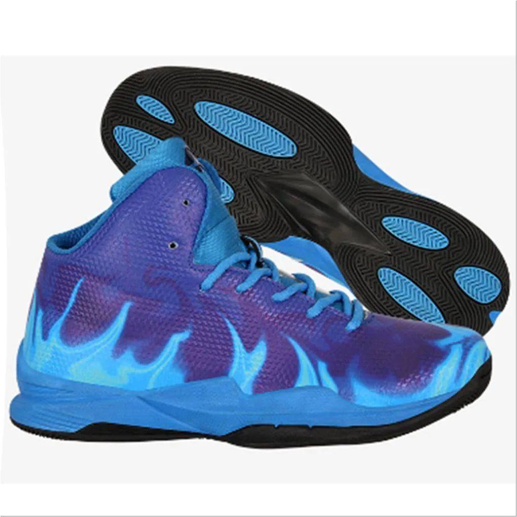 Nivia Phantom Basketball Shoe Blue and Purple