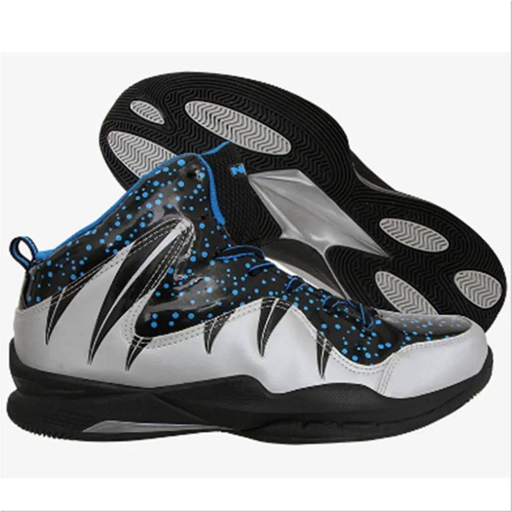 Nivia Heat Basketball Shoe Black and Silver