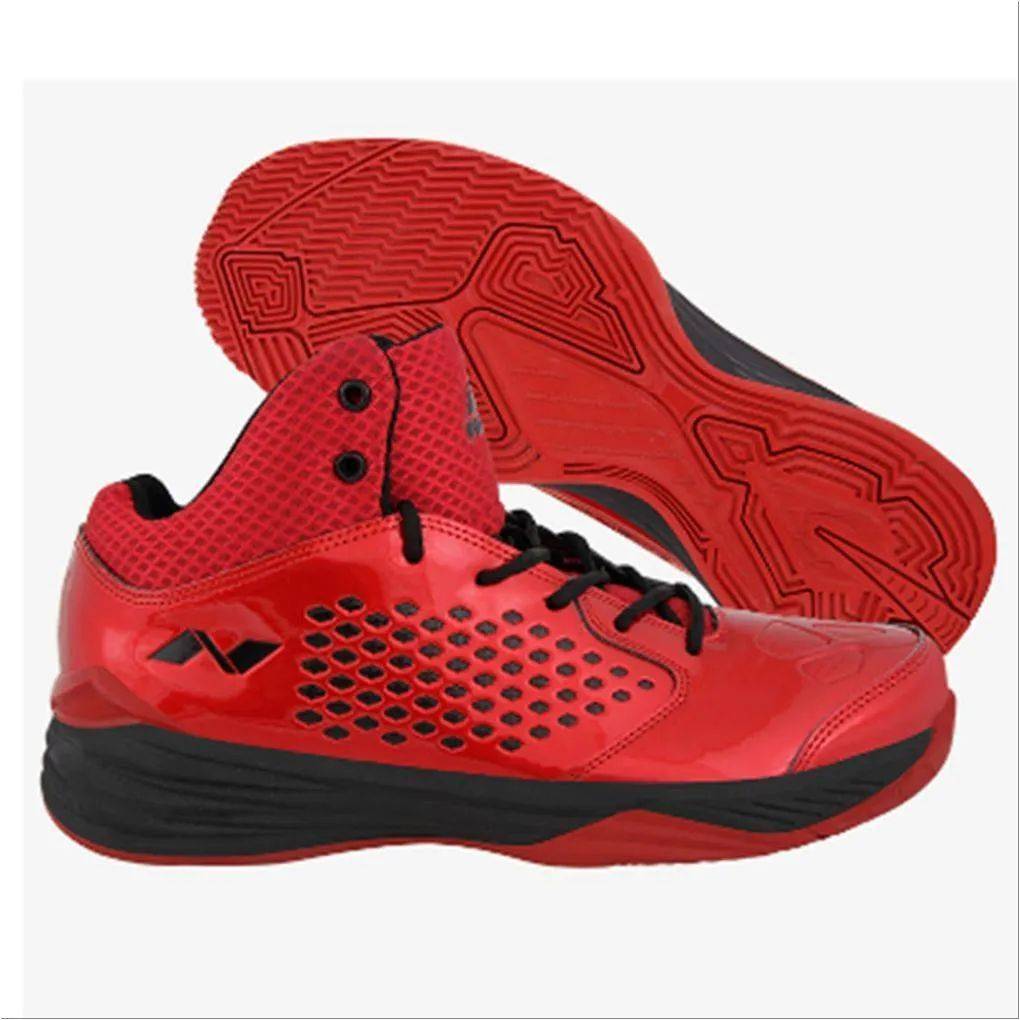 Nivia Warrior I Basketball Shoe Red and Black