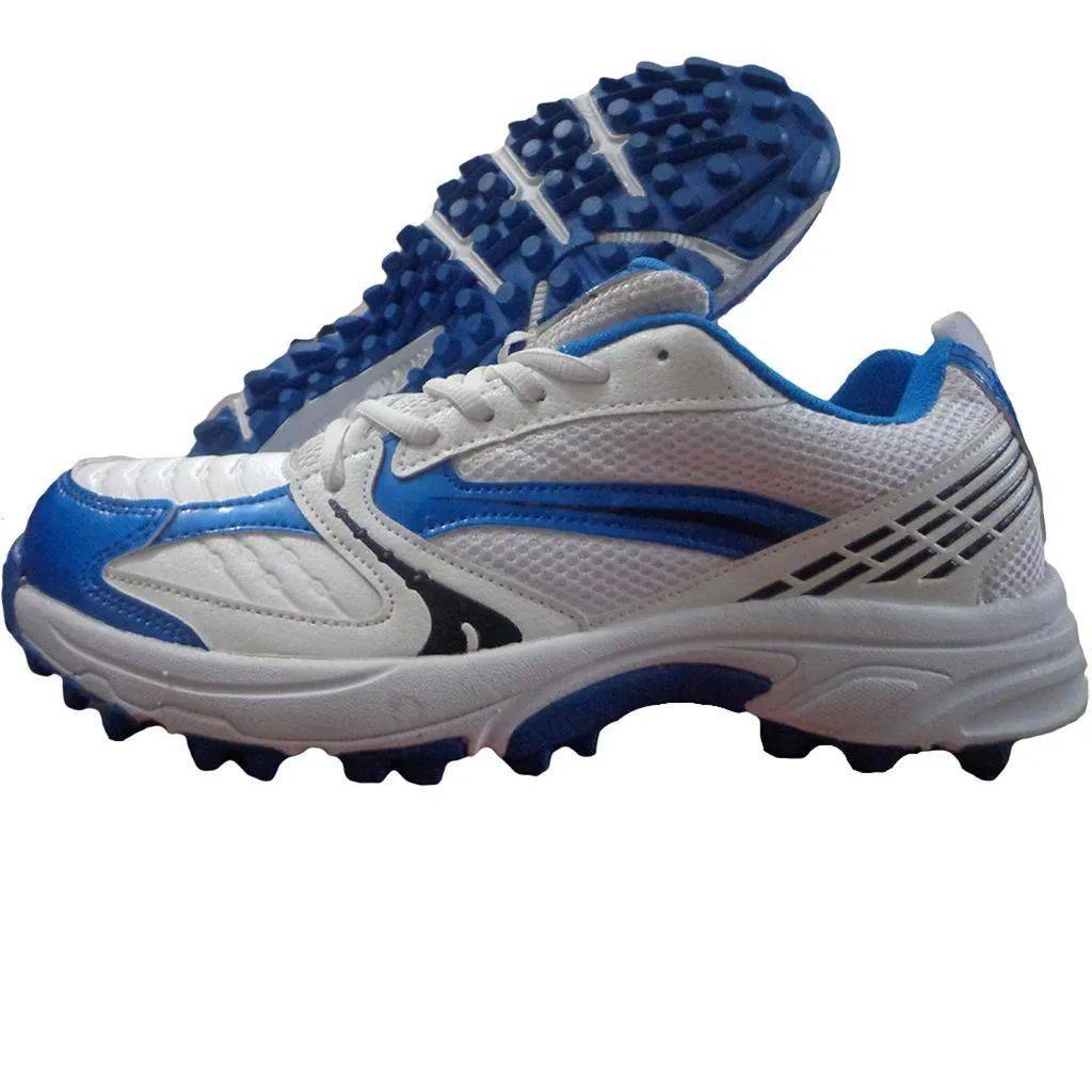 NIVIA New EDEN Stud Cricket Shoes White and Blue