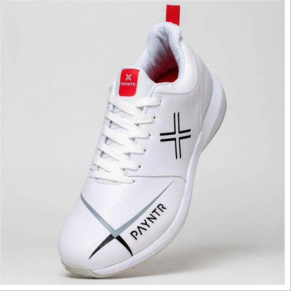 Payntr V Spike Cricket Shoes Classic White