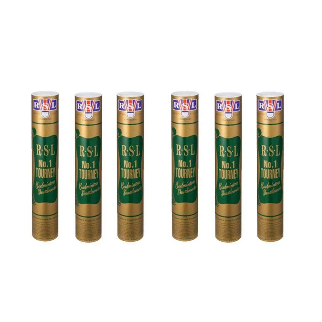 RSL Tourney No 1 Badminton Feather Shuttlecock 6 box