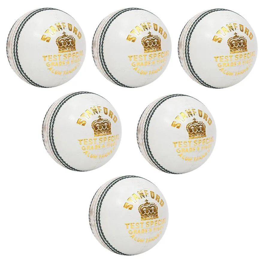 SF Test Special White Cricket Ball 6 Ball Set