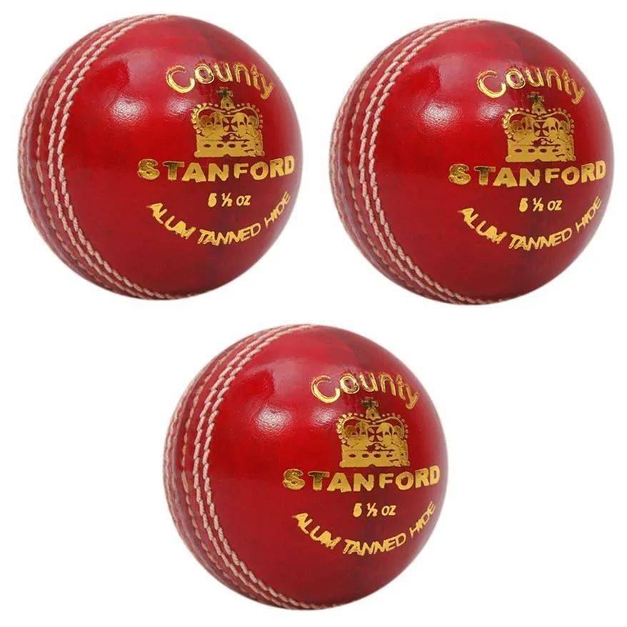 SF County Red Cricket Ball 3 Ball Set