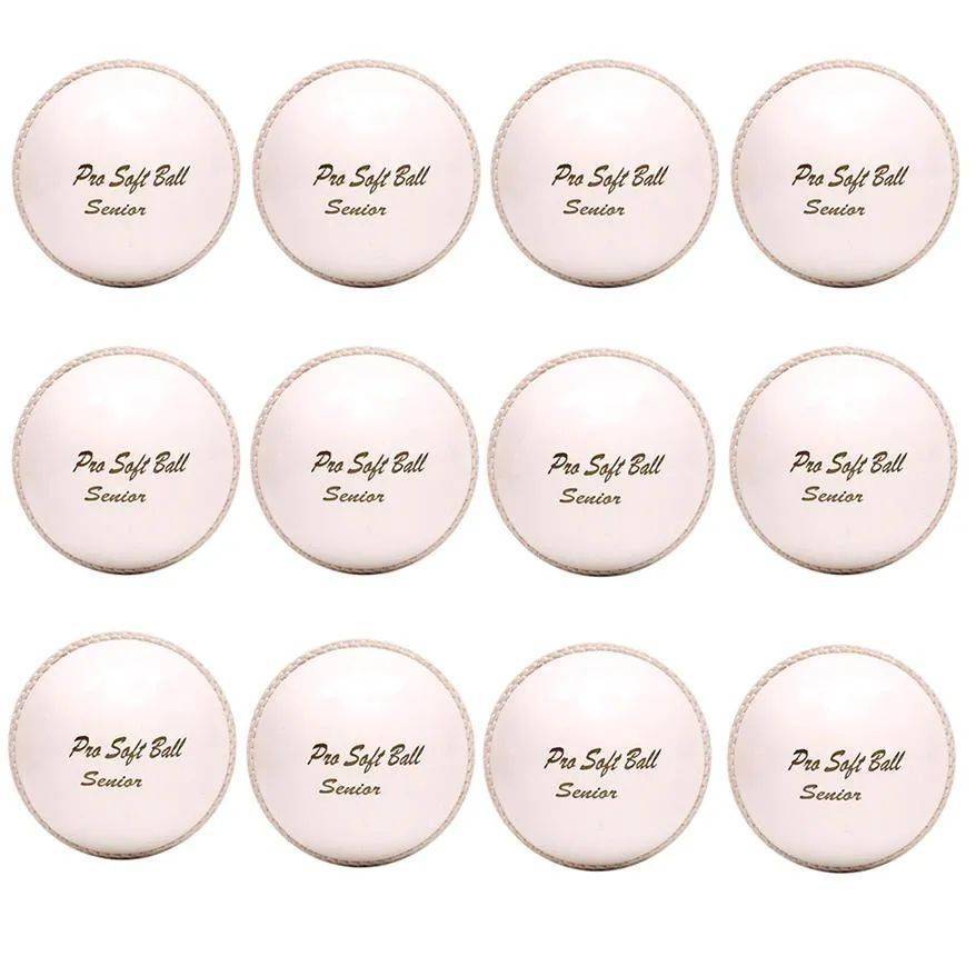 SF Pro Soft Cricket Ball 12 Ball Set