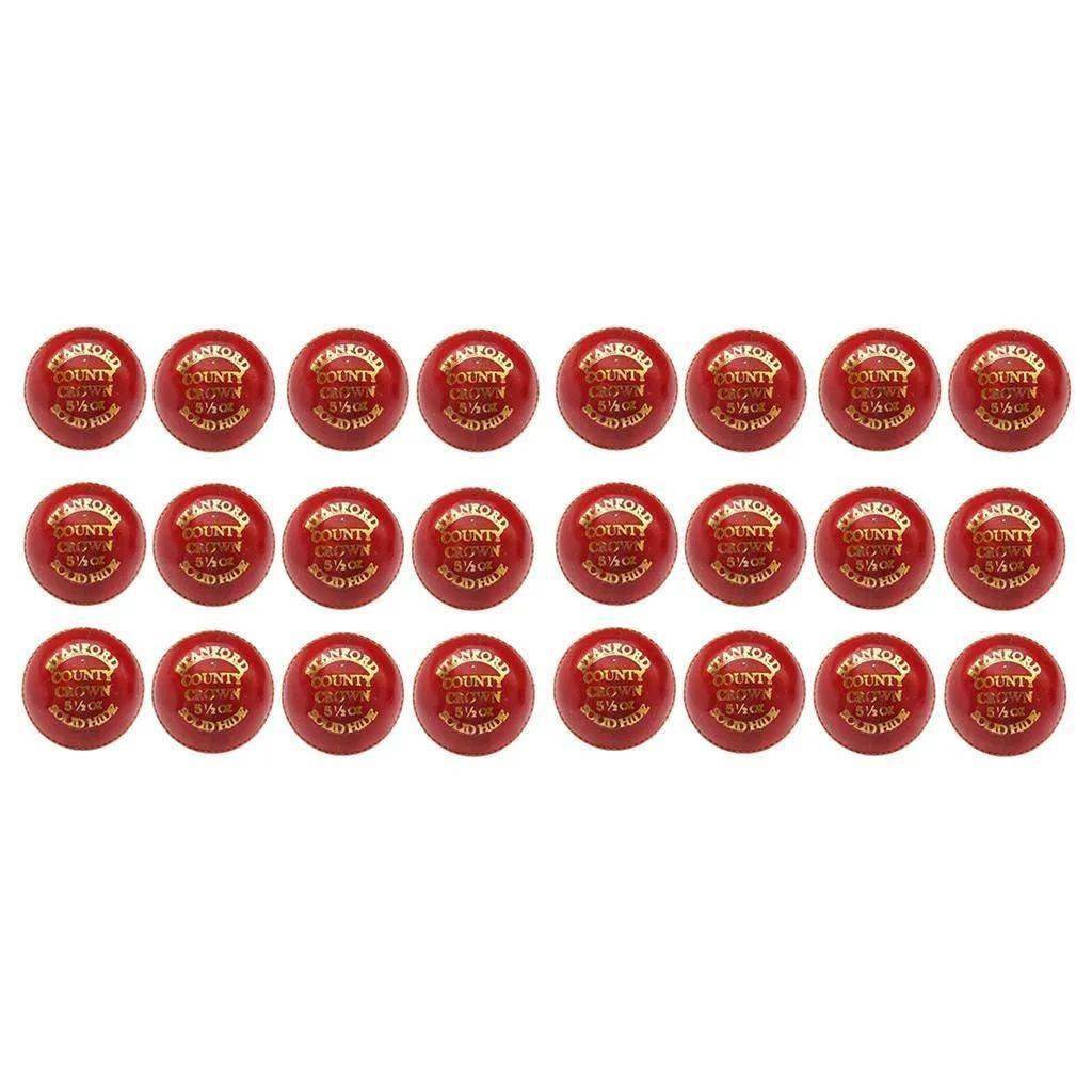 SF County Crown Cricket Ball 24 Ball Set