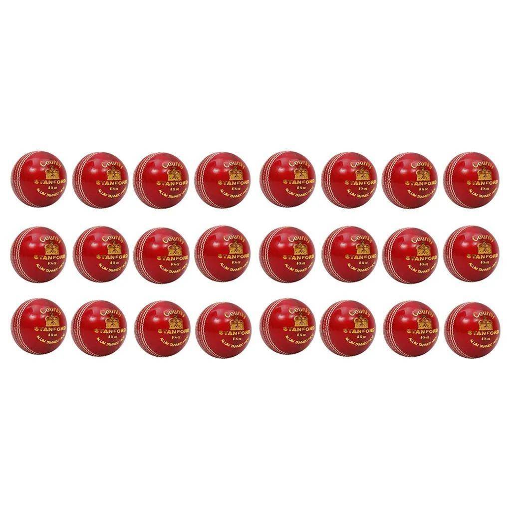 SF County Red Cricket Ball 24 Ball Set