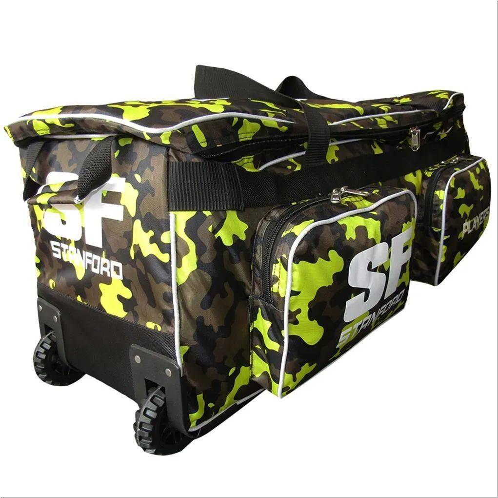 SF Player LE Cricket Kit Bag Lime Camo