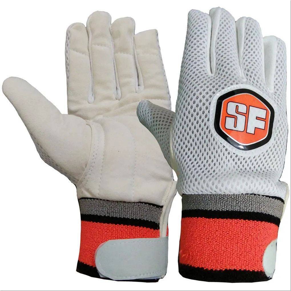 SF Chamois Foam Padded Wicket Keeping Inner Gloves Orange