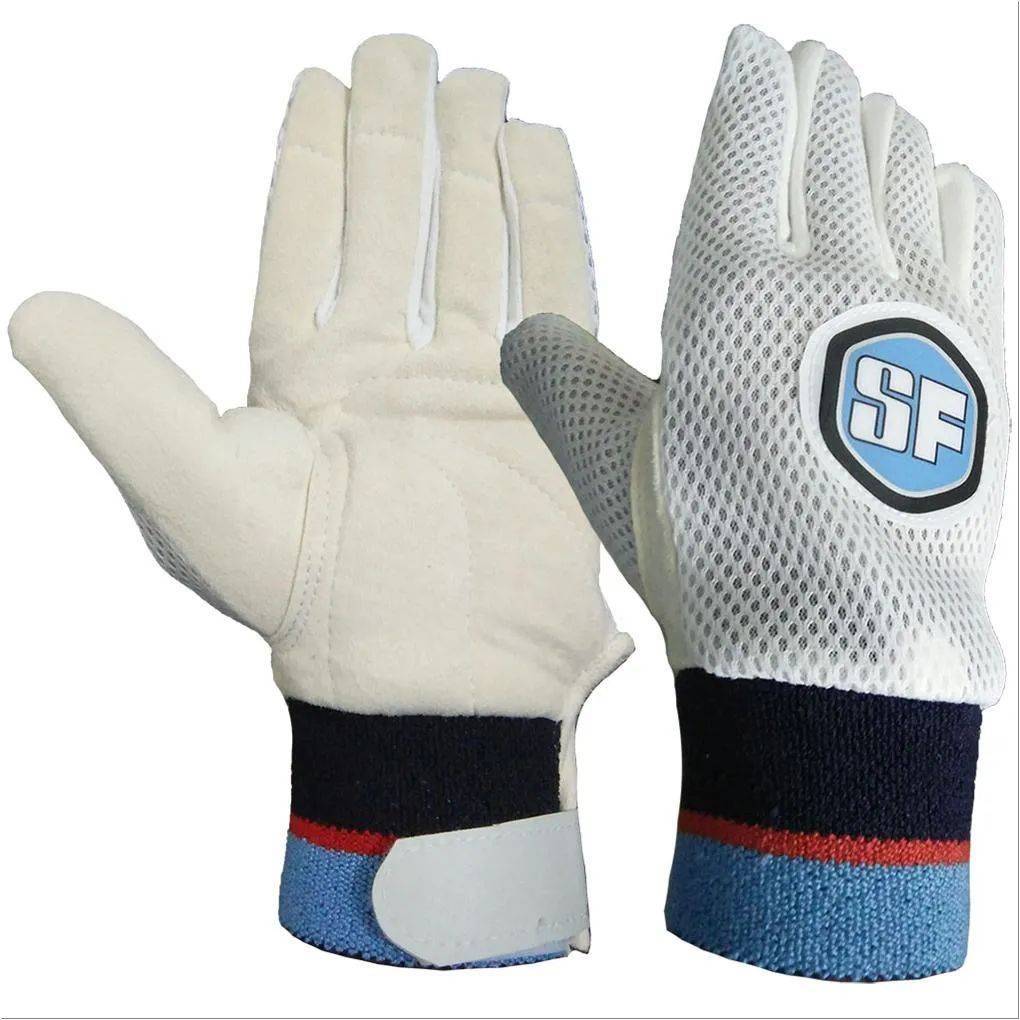 SF Chamois Foam Padded Wicket Keeping Inner Gloves Blue