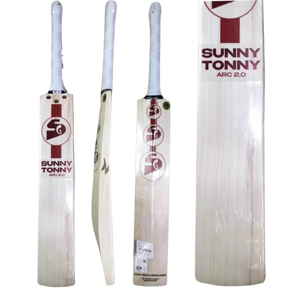 SG Sunny Tonny Arc 2.0 English WIllow Cricket Bat (Standard Size Short Handle)