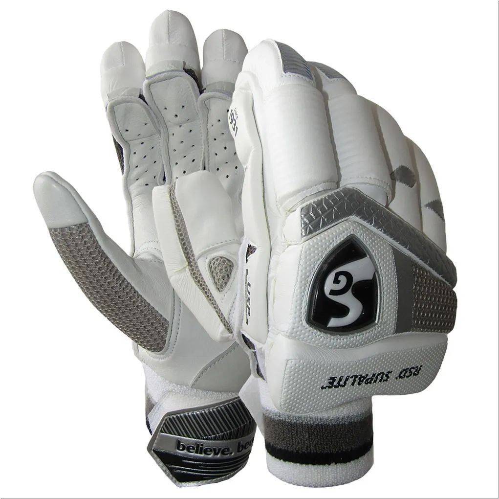SG RSD Supalite Batting Gloves Silver (Mens Size Right-Handed)