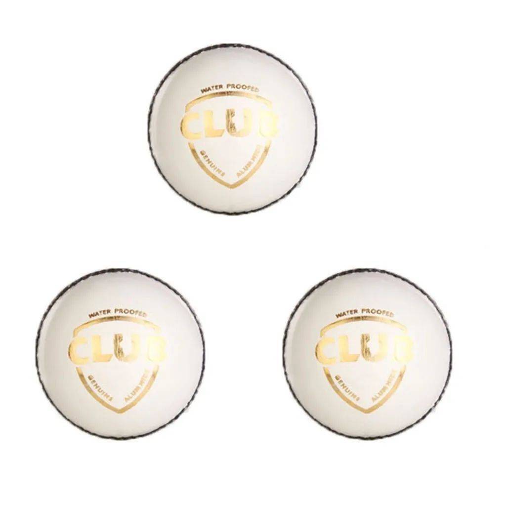 SG Club White Cricket Ball 3 Ball set