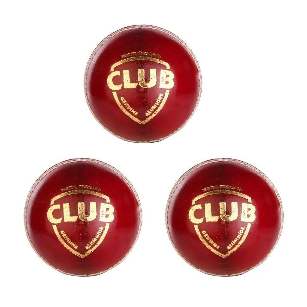 SG Club Red Cricket Ball 3 Ball set