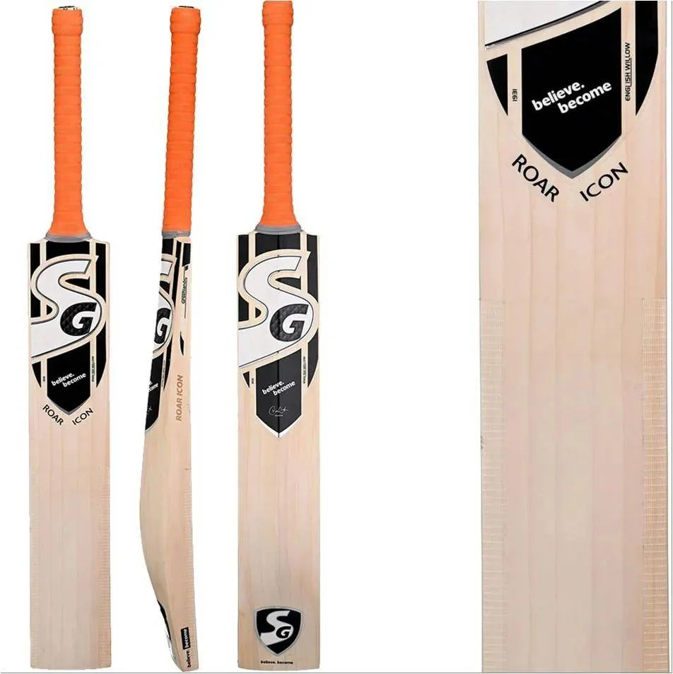SG Roar Icon English Willow Cricket Bat (Standard Size Short Handle)