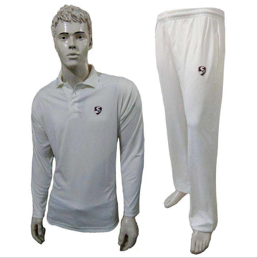 SG Club Cricket Clothing Full Sleeves T Shirt and Lower Size Large