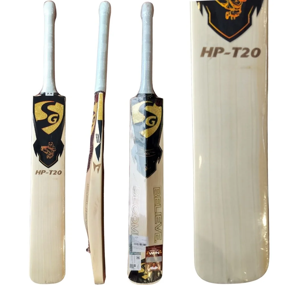 SG HP T20 English willow Cricket Bat (Standard Size Short Handle)