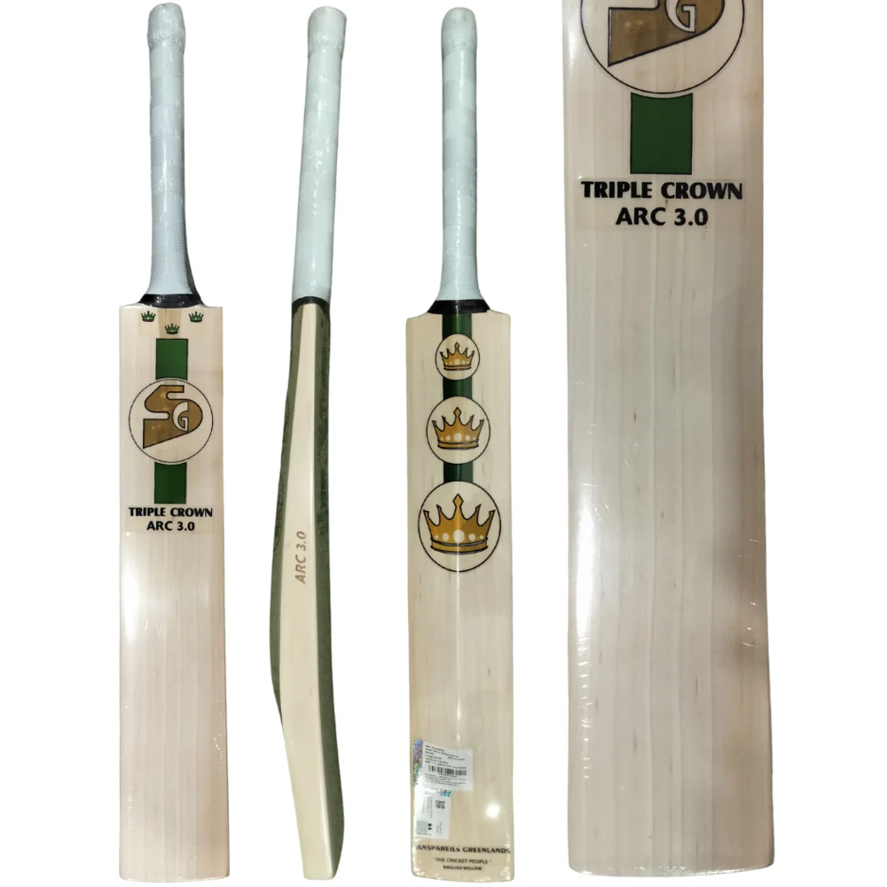 SG SG TRIPLE CROWN ARC 3.0 English Willow Cricket Bat (Standard Size Short Handle)
