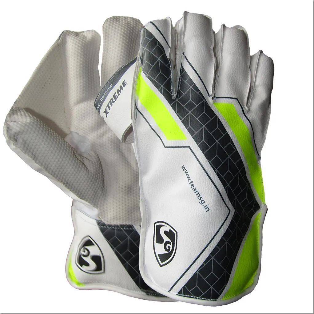 SG RSD Xtreme Wicket Keeping Gloves Lime White