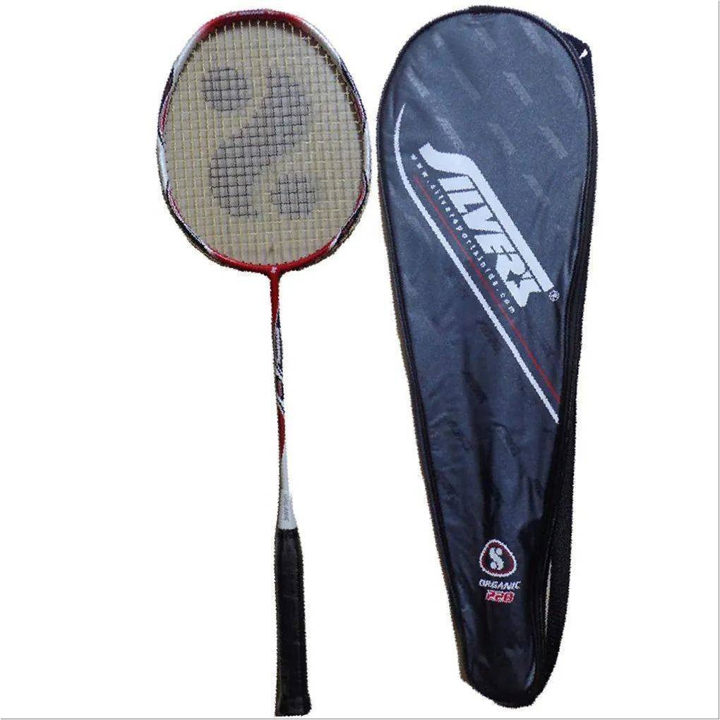 Silvers Organic 220 G3 Strung Badminton Racquet Red