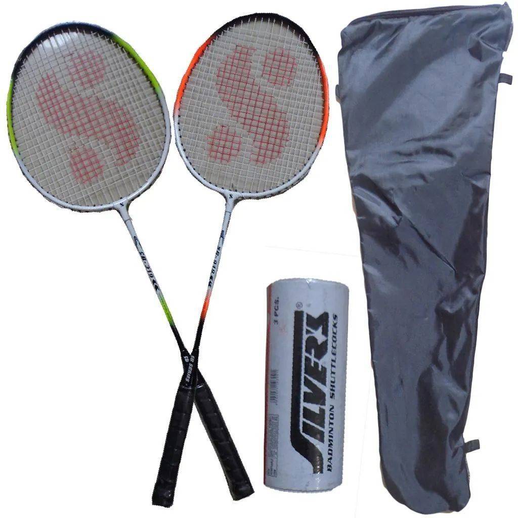 Silvers SB 919 Two set Badminton Racket With Silvers Shuttle Cock
