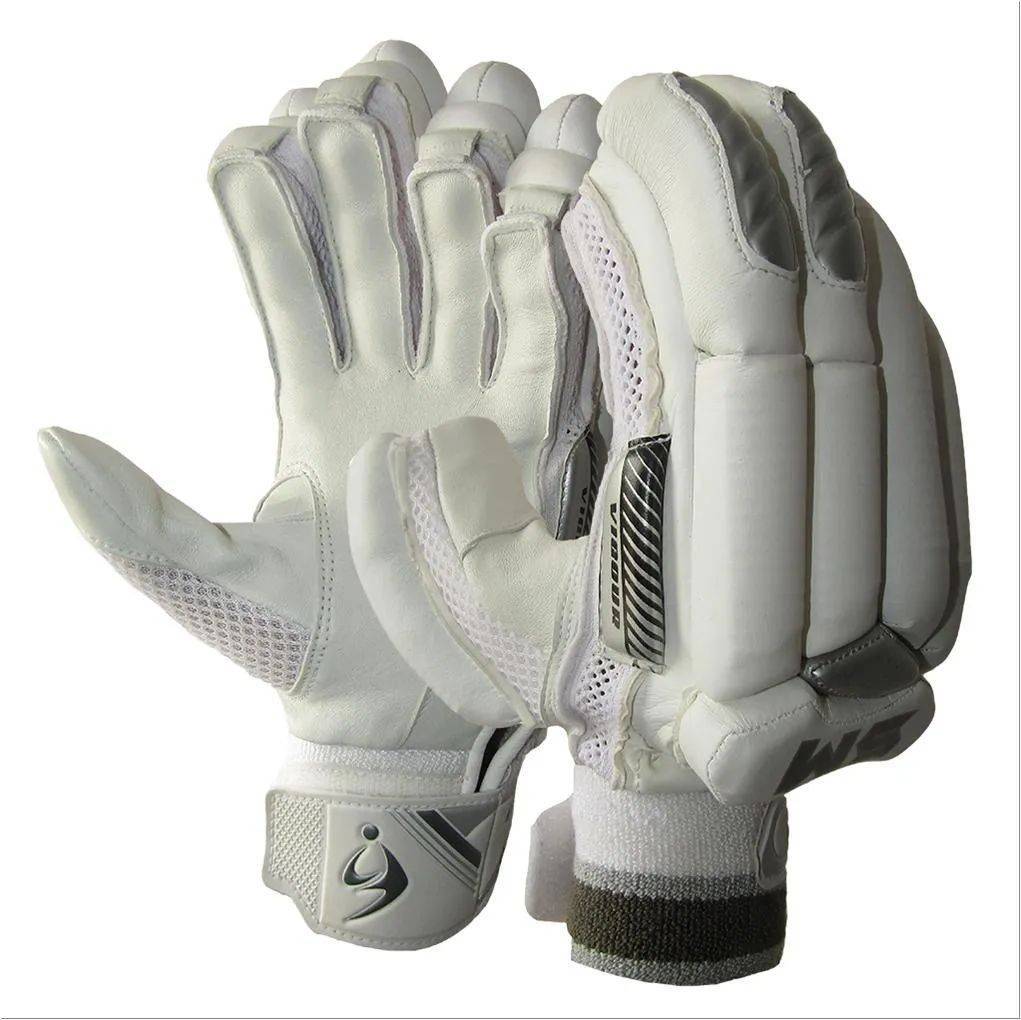 SM Vigour Cricket Batting Gloves White