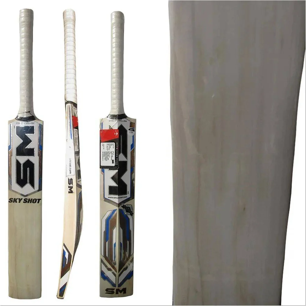 Sm Sky Shot English Willow Cricket Bat (Standard Size Short Handle)