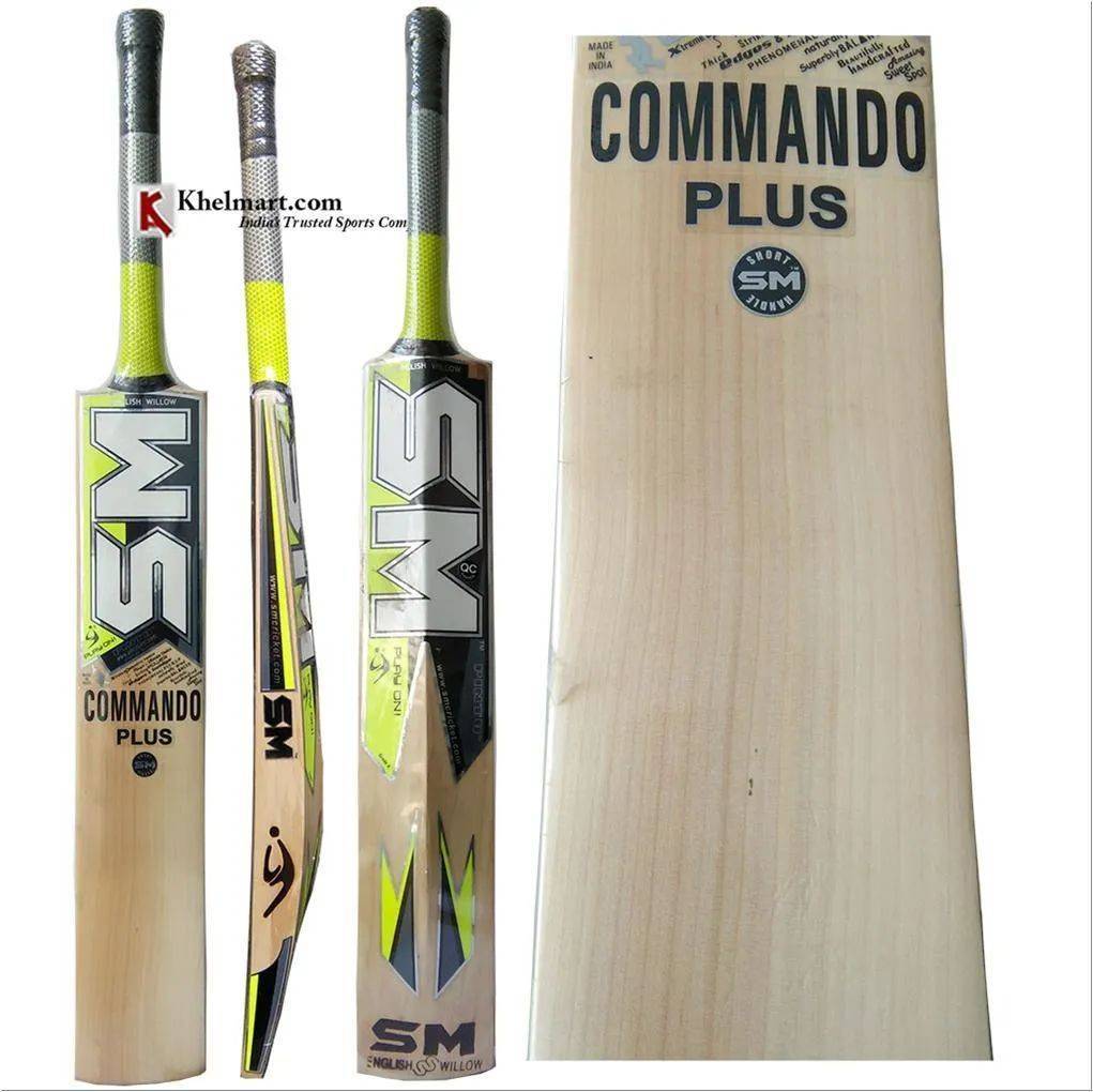 SM Commando plus English Willow Cricket Bat Standard Size