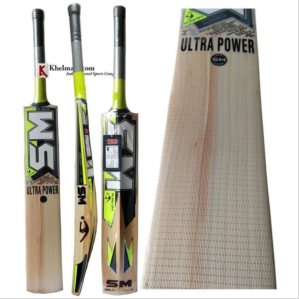 SM Ultra Power English Willow Cricket Bat Standard Size