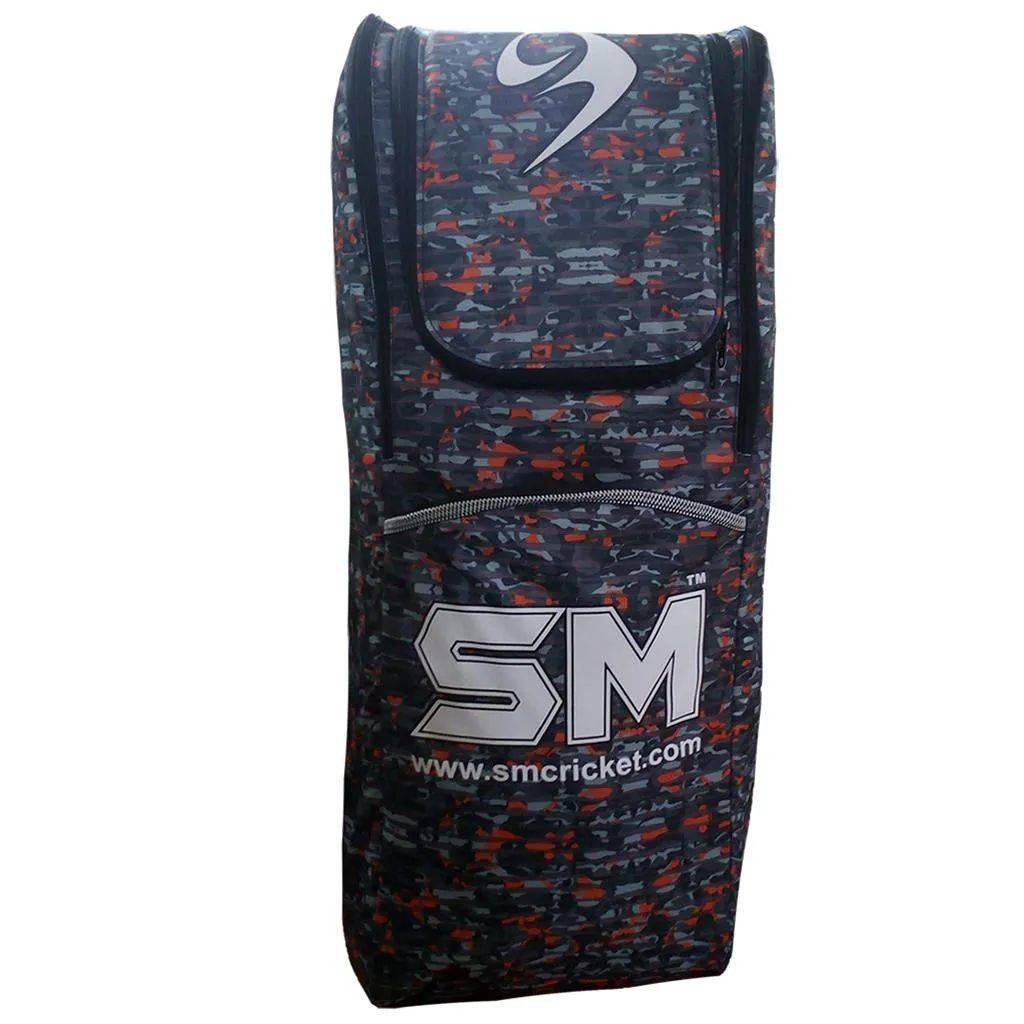 SM Duffle Play On Series Cricket Kit Bag Gray and Orange