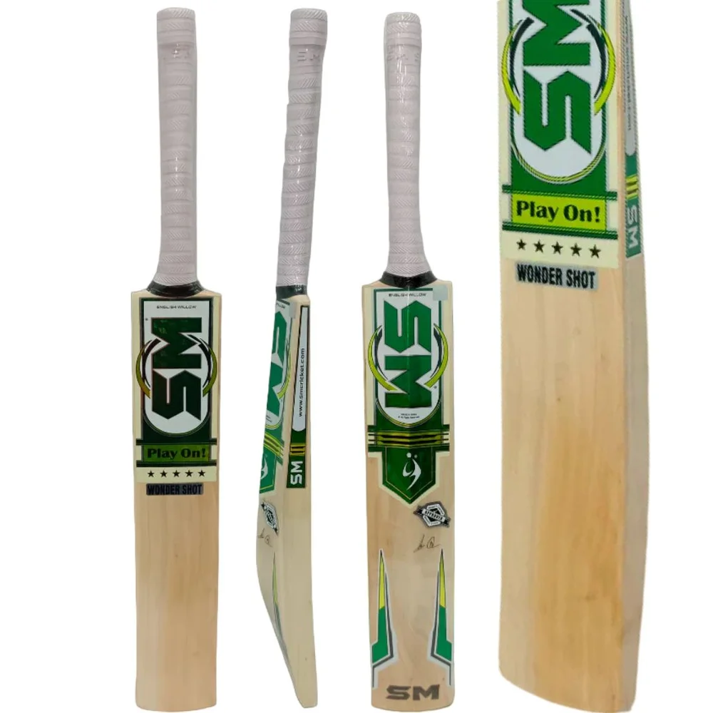 SM Wonder Shot English Willow Cricket Bat (Standard Size Short Handle)