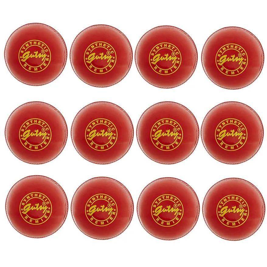 SS Gutsy Hard Synthetic Cricket Ball 12 Ball Set