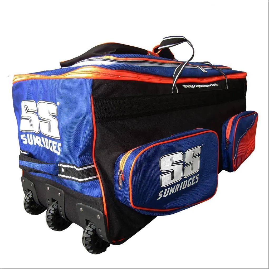 SS Maximus Cricket Kit Bag Wheelie Black Orange