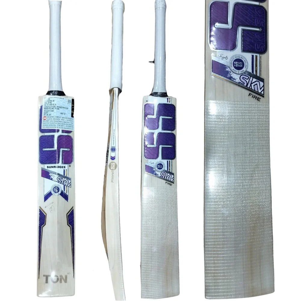 SS Sky FIRE English Willow Cricket Bat (Standard Size Short Handle)