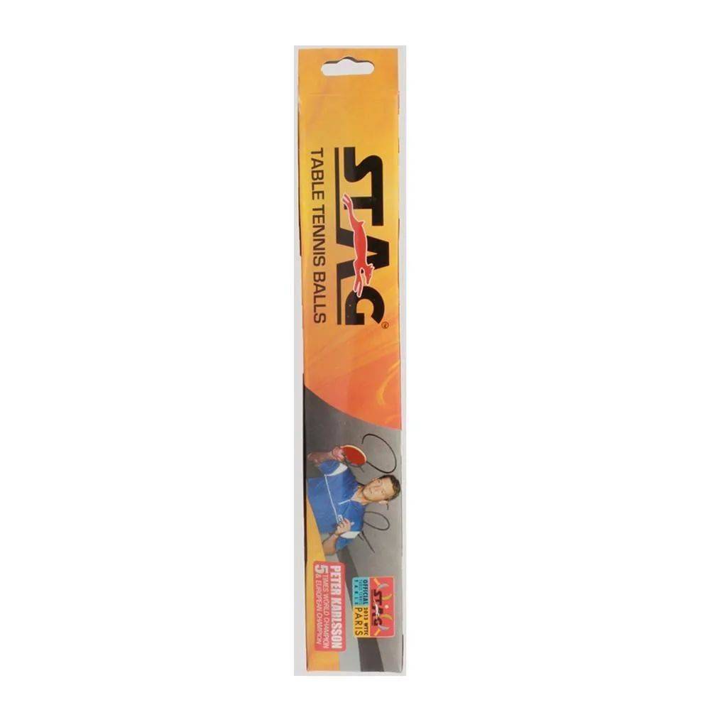 Stag Seam Table Tennis Ball Orange Set of 12 Balls