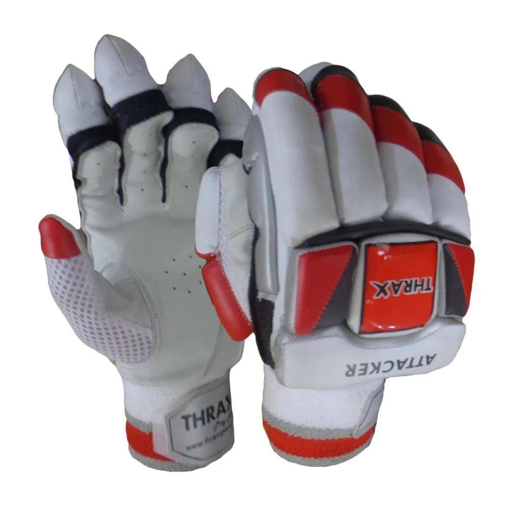 Thrax Attacker Batting Gloves White and Red