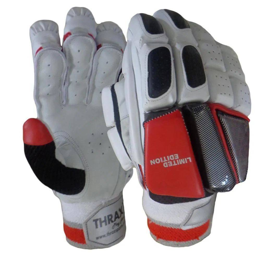 Thrax Limited Edition Batting Gloves White and Red Youth Left Hand
